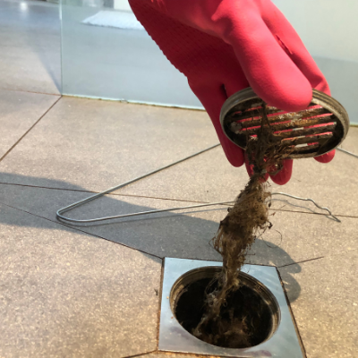 clogged Shower Drain