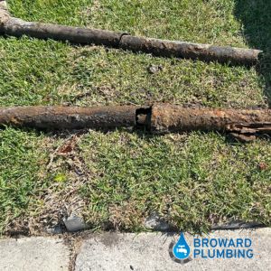 cast iron pipe repair plumber Boca Raton