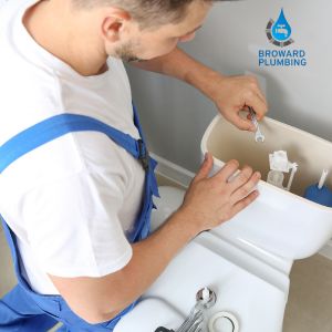 Toilet repair and installation in Southern Florida.