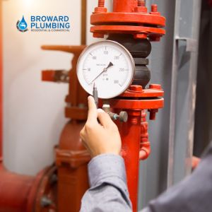 high water pressure monitoring plumber boca raton